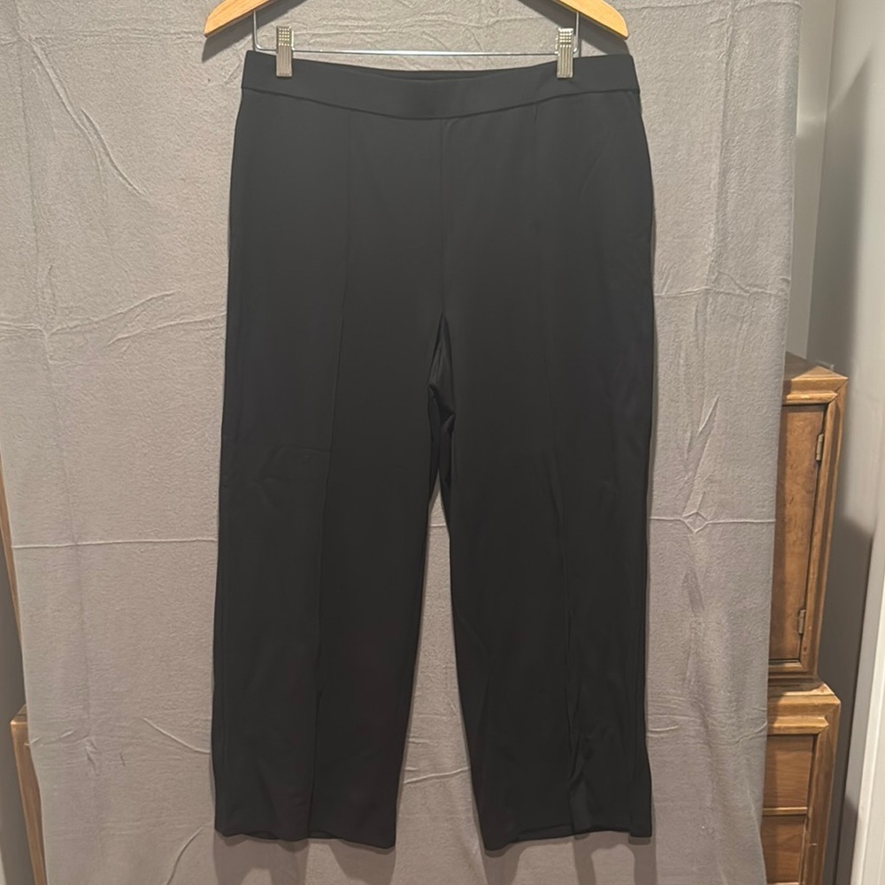 J. Jill Black Wide Leg Pull On Pants NWT